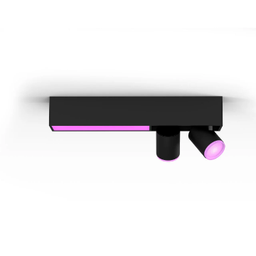 Plafoniera LED smart cu spot Philips Hue Centris Black BT 2x4.2W-11W 1630lm White and Color Ambiance