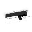 Plafoniera LED smart cu spot Philips Hue Centris Black BT 2x4.2W-11W 1630lm White and Color Ambiance