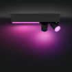 Plafoniera LED smart cu spot Philips Hue Centris Black BT 2x4.2W-11W 1630lm White and Color Ambiance