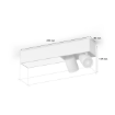 Plafoniera LED smart cu spot Philips Hue Centris White BT 2x4.2W-11W 1630lm White and Color Ambiance