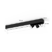Plafoniera LED smart cu spot Philips Hue Centris Black BT 3x4.2W-36W 3700lm White and Color Ambiance