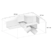 Plafoniera LED smart cu spot Philips Hue Centris White BT 3x4.2W-25W 2960lm White and Color Ambiance