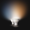 Set 2 becuri LED Philips Hue 4.2W 400lm GU10 White Ambiance