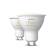 Set 2 becuri LED Philips Hue 4.2W 400lm GU10 White Ambiance