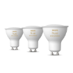Set 3 becuri LED Philips Hue BT GU10 4.2W 400lm White Ambiance