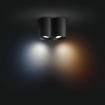 Spot aplicat Philips Hue Pillar Black BT 2x4.2W 800lm White Ambiance