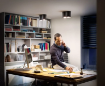 Spot aplicat Philips Hue Pillar Black BT 2x4.2W 800lm White Ambiance