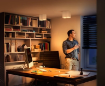 Spot aplicat Philips Hue Pillar White BT 2x4.2W 800lm White Ambiance