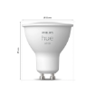 Bec LED Philips Hue BT GU10 4.2W 400lm White