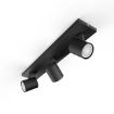 Spot aplicat Philips Hue Runner Black BT 3x4.2W 1200lm White Ambiance