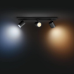 Spot aplicat Philips Hue Runner Black BT 3x4.2W 1200lm White Ambiance