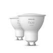 Set 2 becuri LED Philips Hue BT GU10 4.2W 400lm White