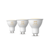 Set 3 becuri LED Philips Hue BT GU10 4.2W 400lm White Ambiance