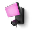 Camera supraveghere video cu proiector LED RGBW Philips Hue Secure Wireless IR White and Color Ambiance 1080P IP65