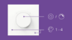 Intrerupator inteligent alb WiZ Connected One Tap Wireless