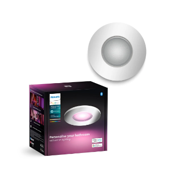 Spot LED inteligent baie Philips Hue Xamento Chrome 4.2W 400lm White and Color Ambiance BT Zigbee WiFi