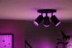 Spot Philips Hue Fugato Black BT 3x4.2W 1200lm White and Color Ambiance