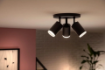 Spot Philips Hue Fugato Black BT 3x4.2W 1200lm White and Color Ambiance