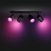 Spot Philips Hue Fugato Black BT 4x4.2W 1600lm White and Color Ambiance
