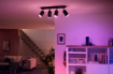 Spot Philips Hue Fugato Black BT 4x4.2W 1600lm White and Color Ambiance