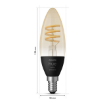 Bec LED Philips Hue Vintage BT 4.6W E14 350lm White Ambiance
