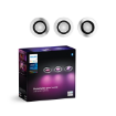 Set 3 spoturi Philips Hue Centura Aluminium RD BT 3x4.2W 1200lm White and Color Ambiance