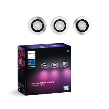 Set 3 spoturi Philips Hue Centura Aluminium RD BT 3x4.2W 1200lm White and Color Ambiance