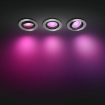 Set 3 spoturi Philips Hue Centura Aluminium RD BT 3x4.2W 1200lm White and Color Ambiance