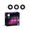 Set 3 spoturi Philips Hue Centura Black RD BT 3x4.2W 1200lm White and Color Ambiance