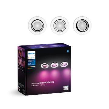 Set 3 spoturi Philips Hue Centura White RD BT 3x4.2W 1200lm White and Color Ambiance