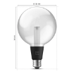 Bec LED Philips Hue LG G125 BT E27 6.8W 500lm White and Color Ambiance