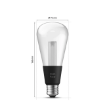 Bec LED inteligent Philips Hue LG ST72 E27 6.8W 500lm White and Color Ambiance Wifi Zigbee BT