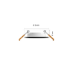 Plafoniera inteligenta LED smart Philips Hue Slim S Black 8.3W 1000lm White and Color Ambiance WiFi BT Zigbee