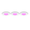 Set 3 plafoniere LED smart Philips Hue Slim S White 3x8.3W 3x1000lm White and Color Ambiance Wifi BT Zigbee