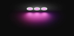 Set 3 plafoniere LED smart Philips Hue Slim S White 3x8.3W 3x1000lm White and Color Ambiance Wifi BT Zigbee