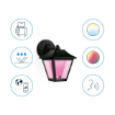 Aplica LED inteligenta exterior WiZ Connected Classic Black 9.5W 600lm RGBW Wifi