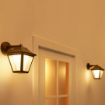 Aplica LED inteligenta exterior WiZ Connected Classic Black 9.5W 600lm RGBW Wifi