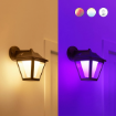 Aplica LED inteligenta exterior WiZ Connected Classic Black 9.5W 600lm RGBW Wifi