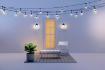Aplica LED inteligenta exterior WiZ Connected Classic Black 9.5W 600lm RGBW Wifi