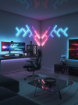 Kit extindere 3 linii lumini inteligente LED RGB Nanoleaf Lines Squared
