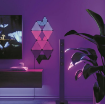 Kit extindere 10 panouri LED RGBCW inteligente Nanoleaf Shapes Black Mini Triangles