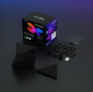 Kit extindere 10 panouri LED RGBCW inteligente Nanoleaf Shapes Black Mini Triangles