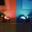 Lampa inteligenta Nanoleaf Smarter IQ Umbra Cono Orange LED RGBW 130LM 2.4W 5V WiFi Bluetooth reincarcabila portabila