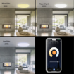 Plafoniera inteligenta LED rotunda Tellur alb AC 220V-240V 50Hz 3000-6500K 24W 2400lm IP54 WiFi