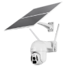Camera solara inteligenta Tellur alb rezolutie UltraHD panou solar 20W Wifi