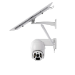 Camera solara inteligenta Tellur alb rezolutie UltraHD panou solar 20W Wifi