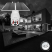 Camera solara inteligenta Tellur alb rezolutie UltraHD panou solar 20W Wifi