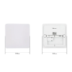 Plafoniera inteligenta LED Tellur patrata alb RGB AC 220V-240V 50Hz 24W 3000-6500K 2400lm Wifi