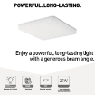 Plafoniera inteligenta LED Tellur patrata alb RGB AC 220V-240V 50Hz 24W 3000-6500K 2400lm Wifi