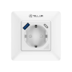 Priza inteligenta perete Tellur monitorizare consum port tip C USB 3600W 16A WiFi